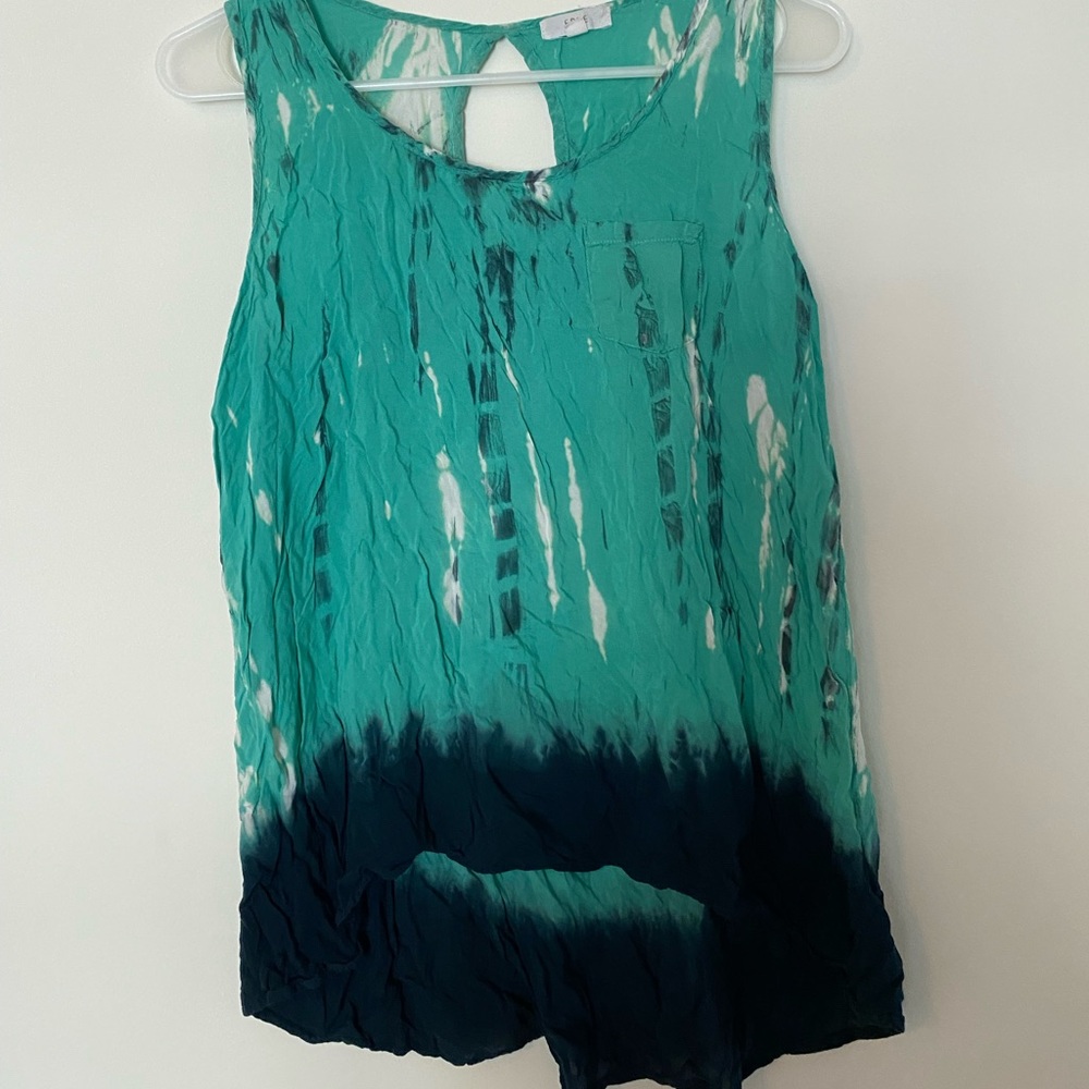 Edge large teal tank